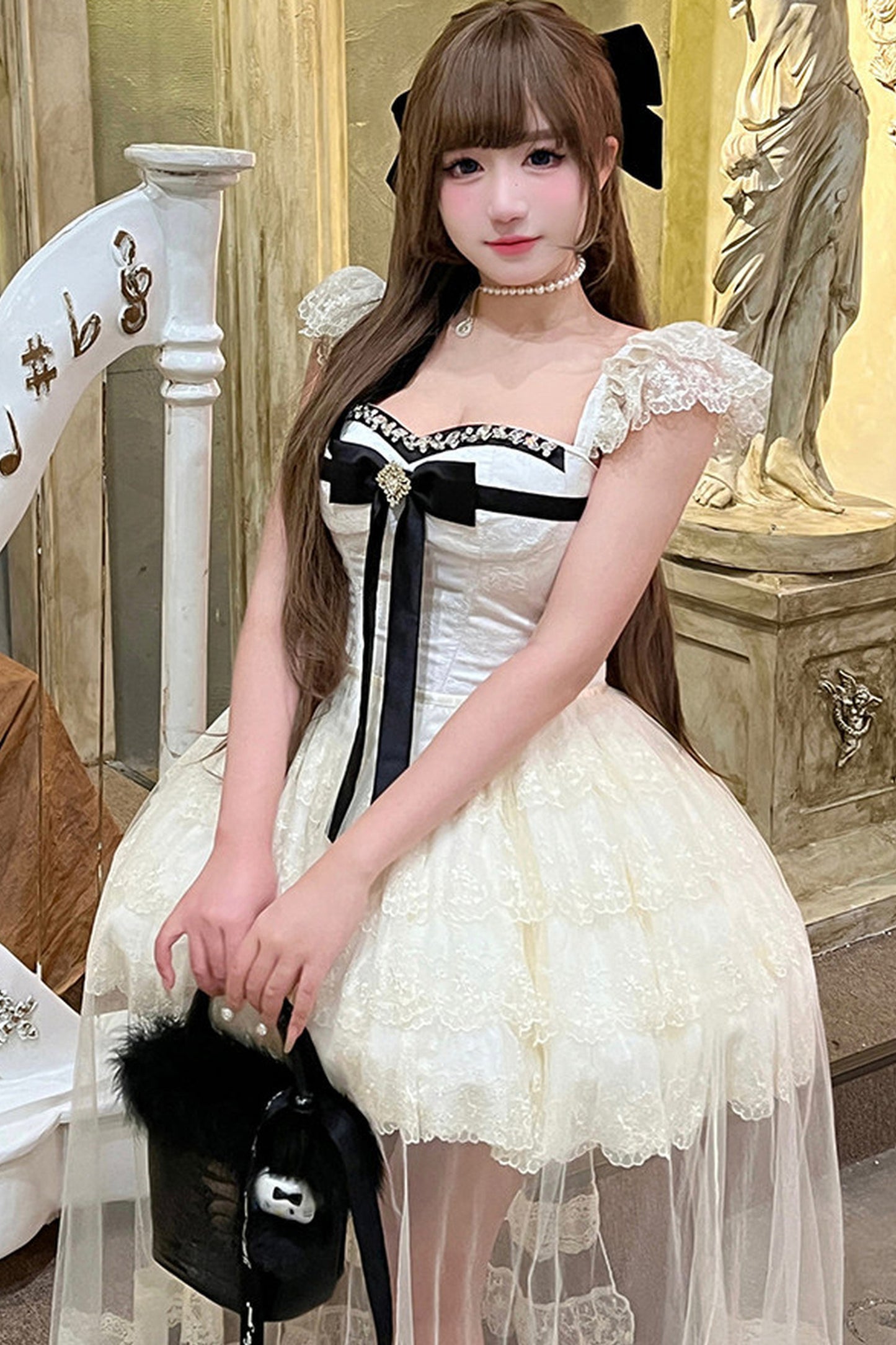 ロマンティック令嬢レースプリンセスドレス