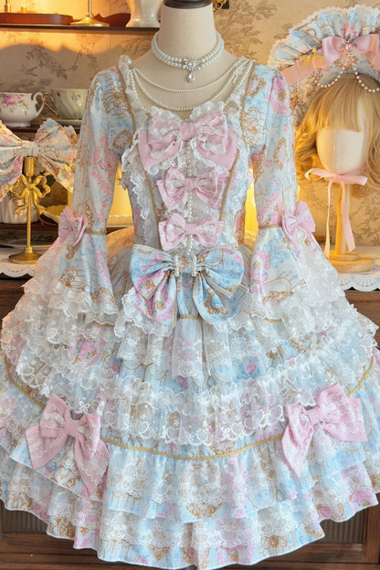 Long-Sleeved Candlestick Dress