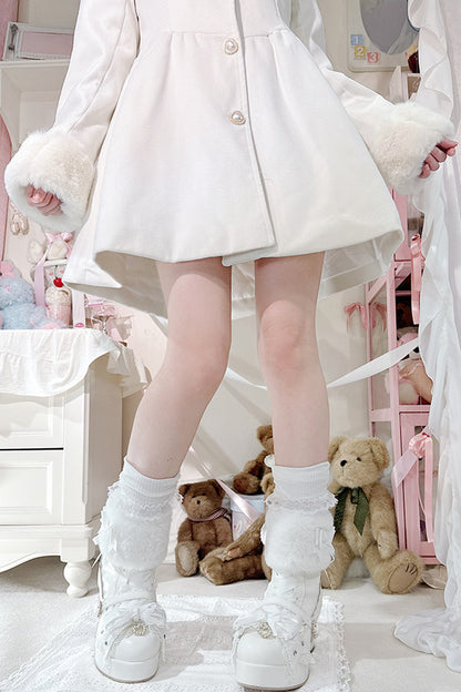 Bow Furry High-Heel Boots