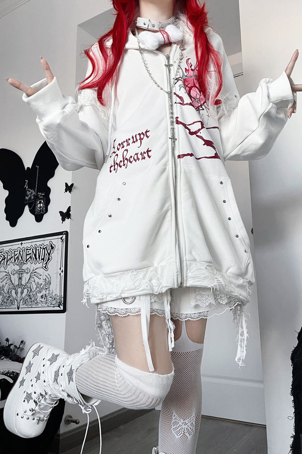 Loose Cat Ear Hooded Jacket