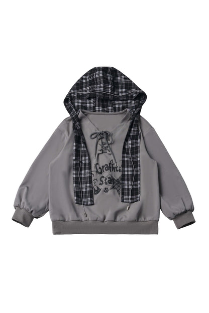 Plaid Shawl Jacket Set-Up
