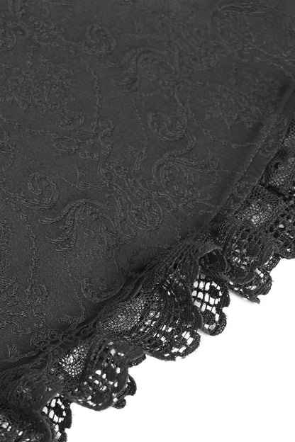 Chemise gothique à laçage et manches princesse