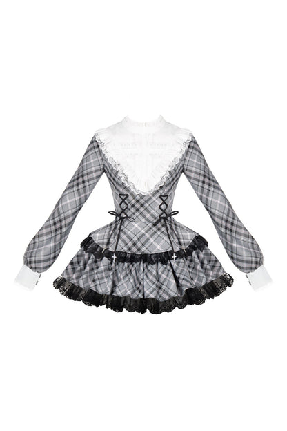 Conjunto de vestido con volantes y shorts Cool