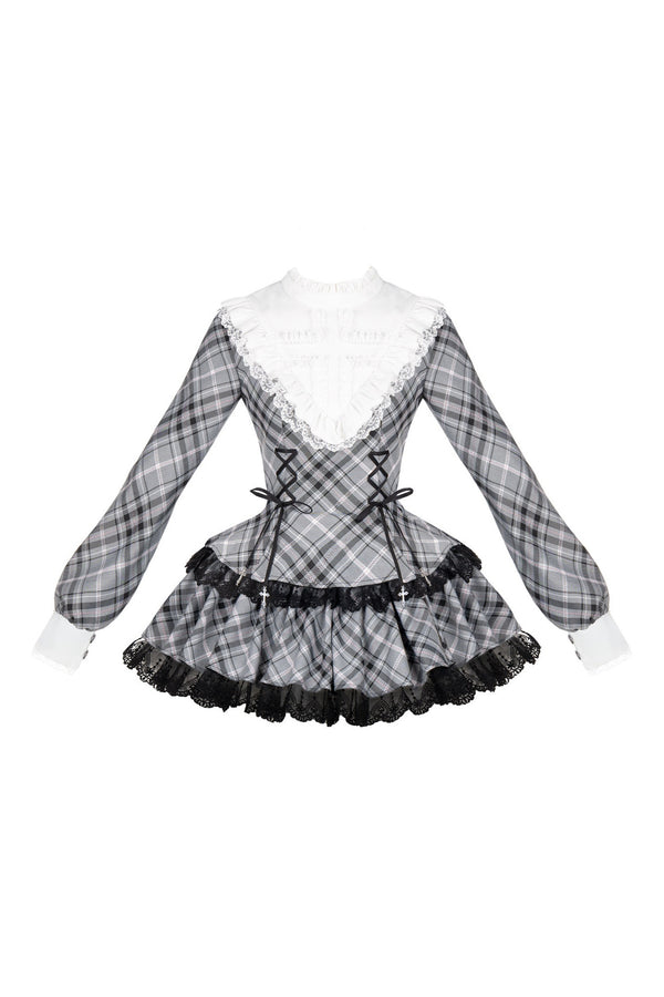 Conjunto de vestido con volantes y shorts Cool
