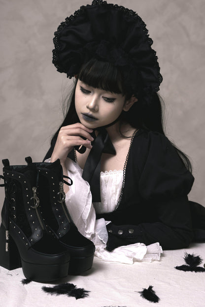 Gothic Platform Ankle Boots