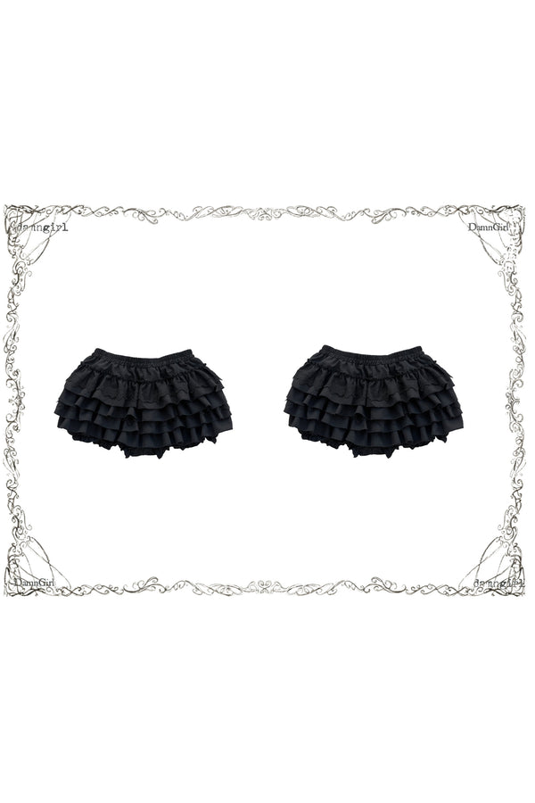 Lace Cross Black Base Shirt and Patchwork Tutu Skirt Set-Up