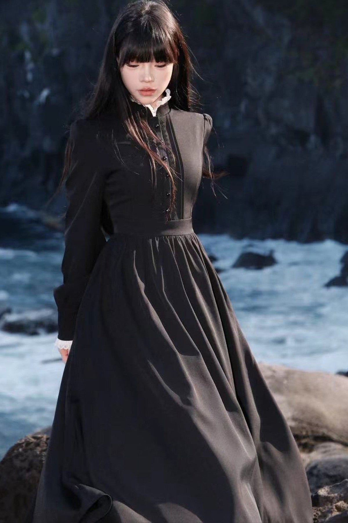 Retro French Palace Long Dress