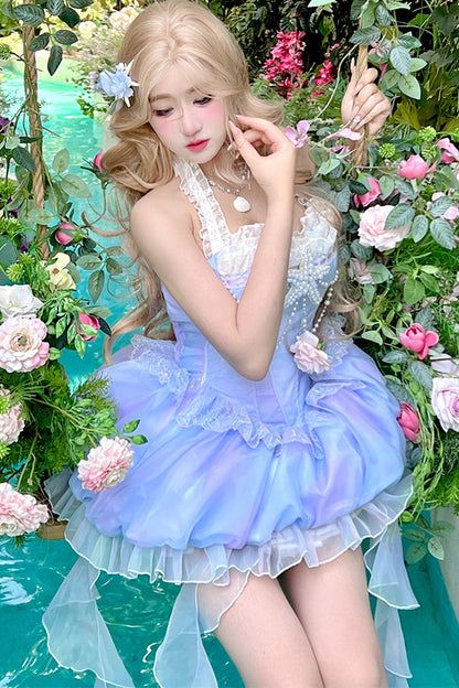Shell Ribbon Bubble Mermaid Lolita Dress