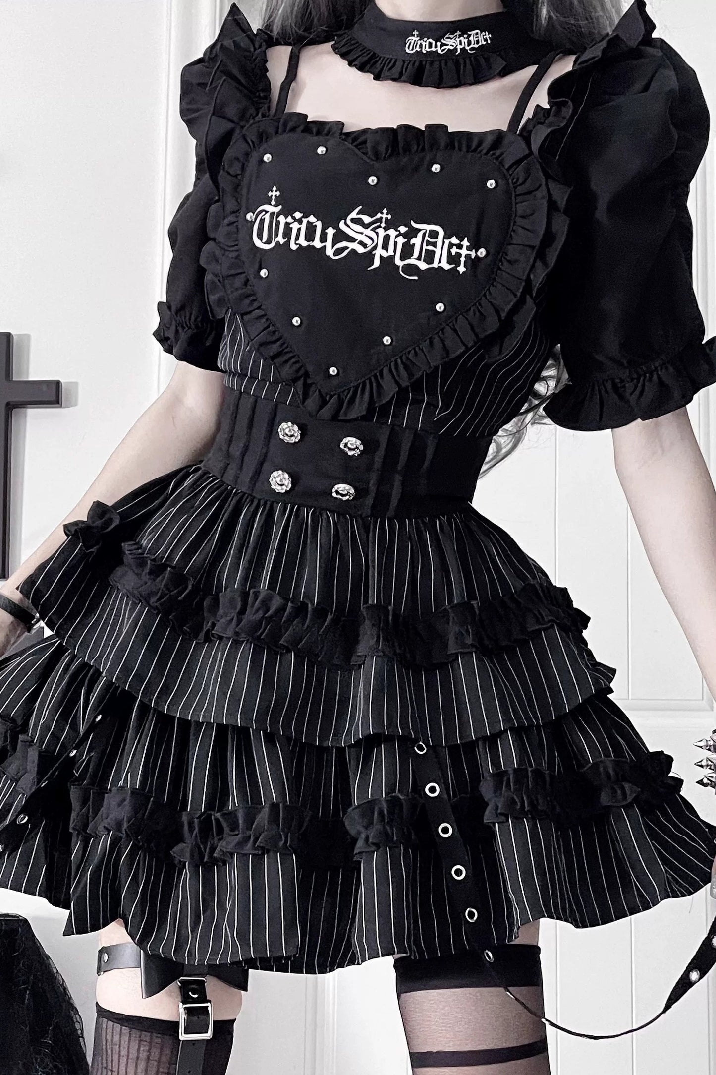 Subculture Gothic Print Dress