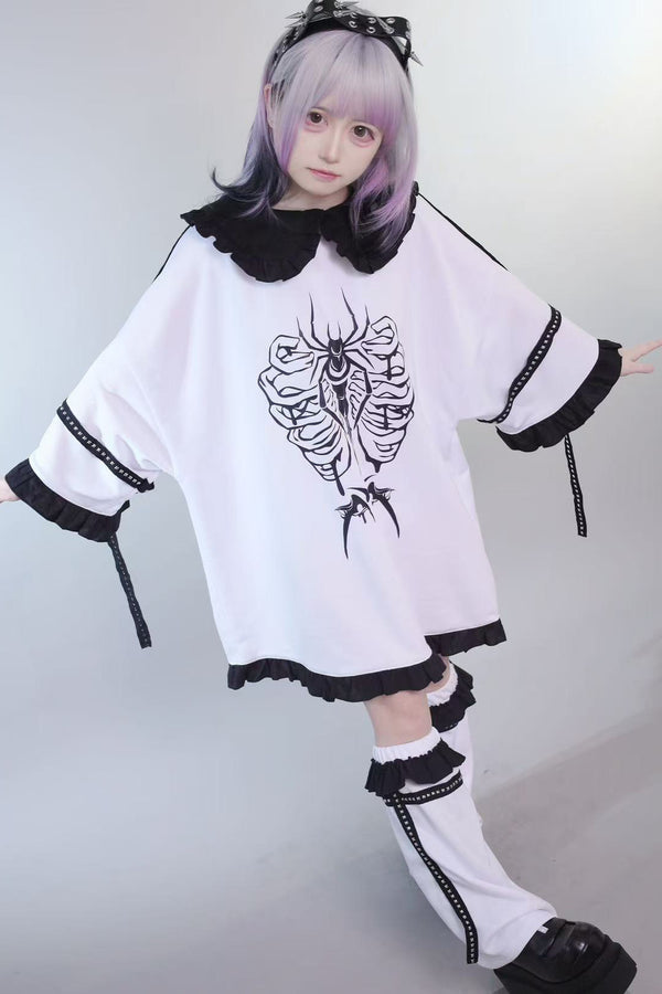 Bone Spider Subculture Long-Sleeve T-Shirt + Leg Warmers