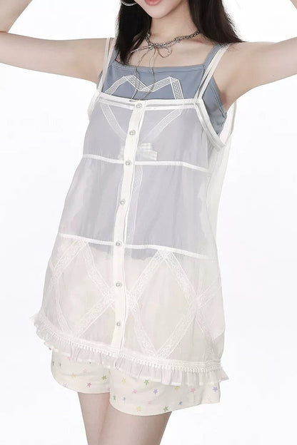 Sternbonbon-Sommer-Trägertop + Hose