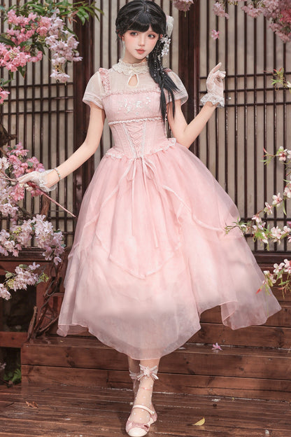 Robe de princesse chinoise romantique + accessoires