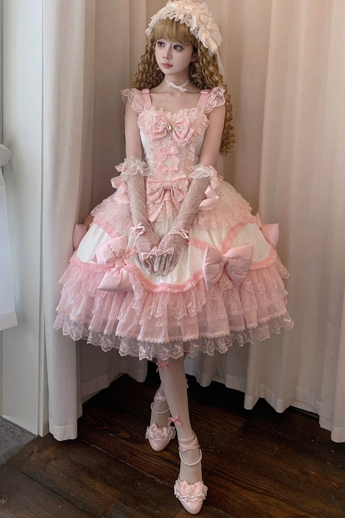 Cotton Candy Ribbon Princess Dress