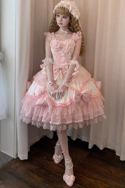 Cotton Candy Ribbon Princess Dress