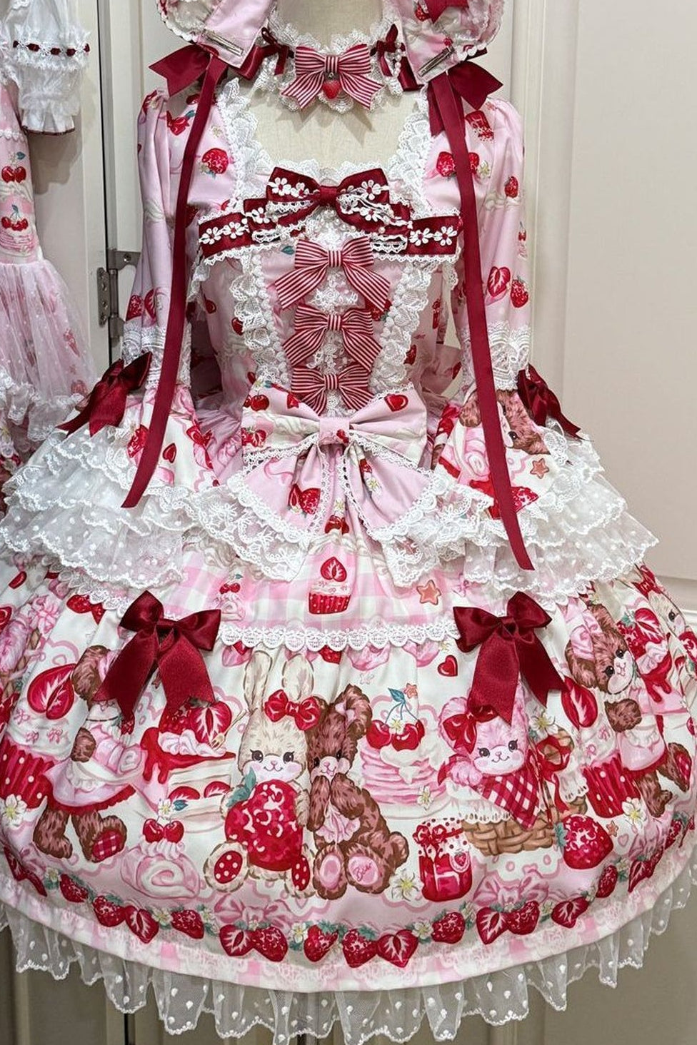 Berry Rabbit Bear Long Sleeve Dress