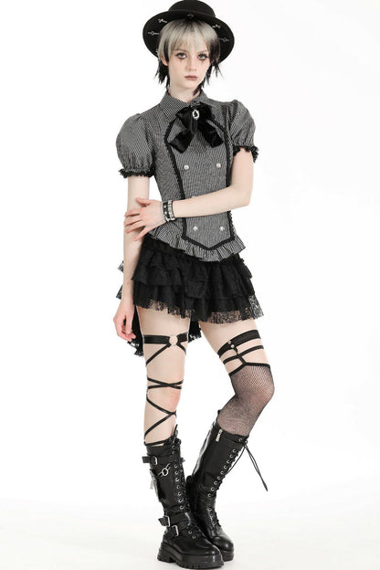 Gothic Lady Puff Sleeve Top