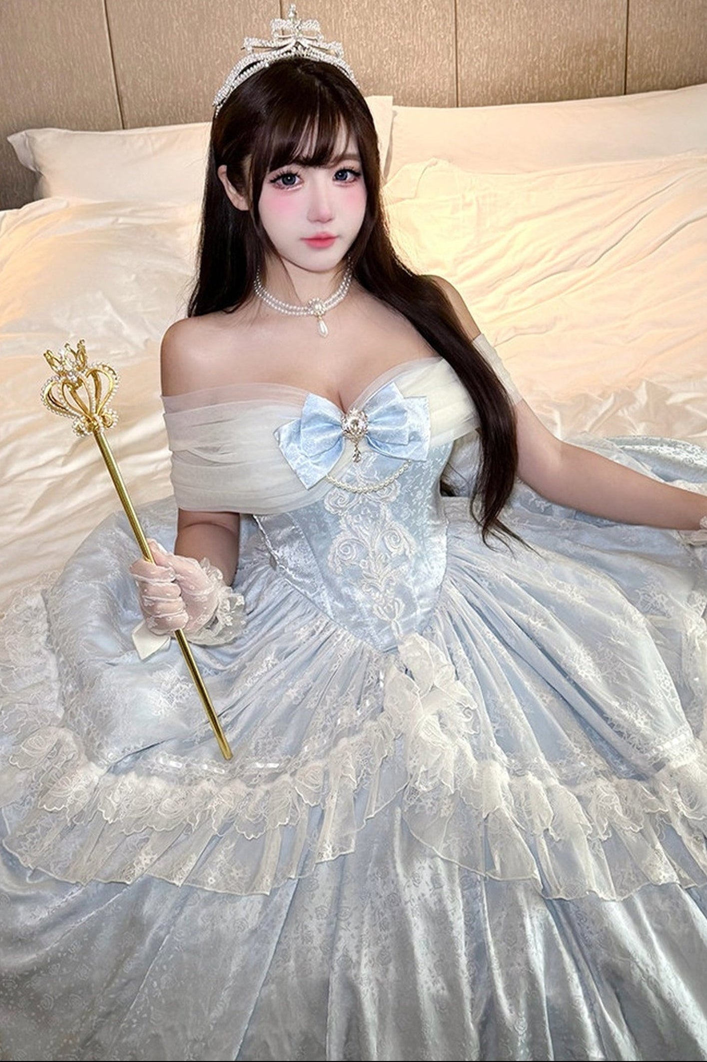 ブループリンセスロリータドレスセット