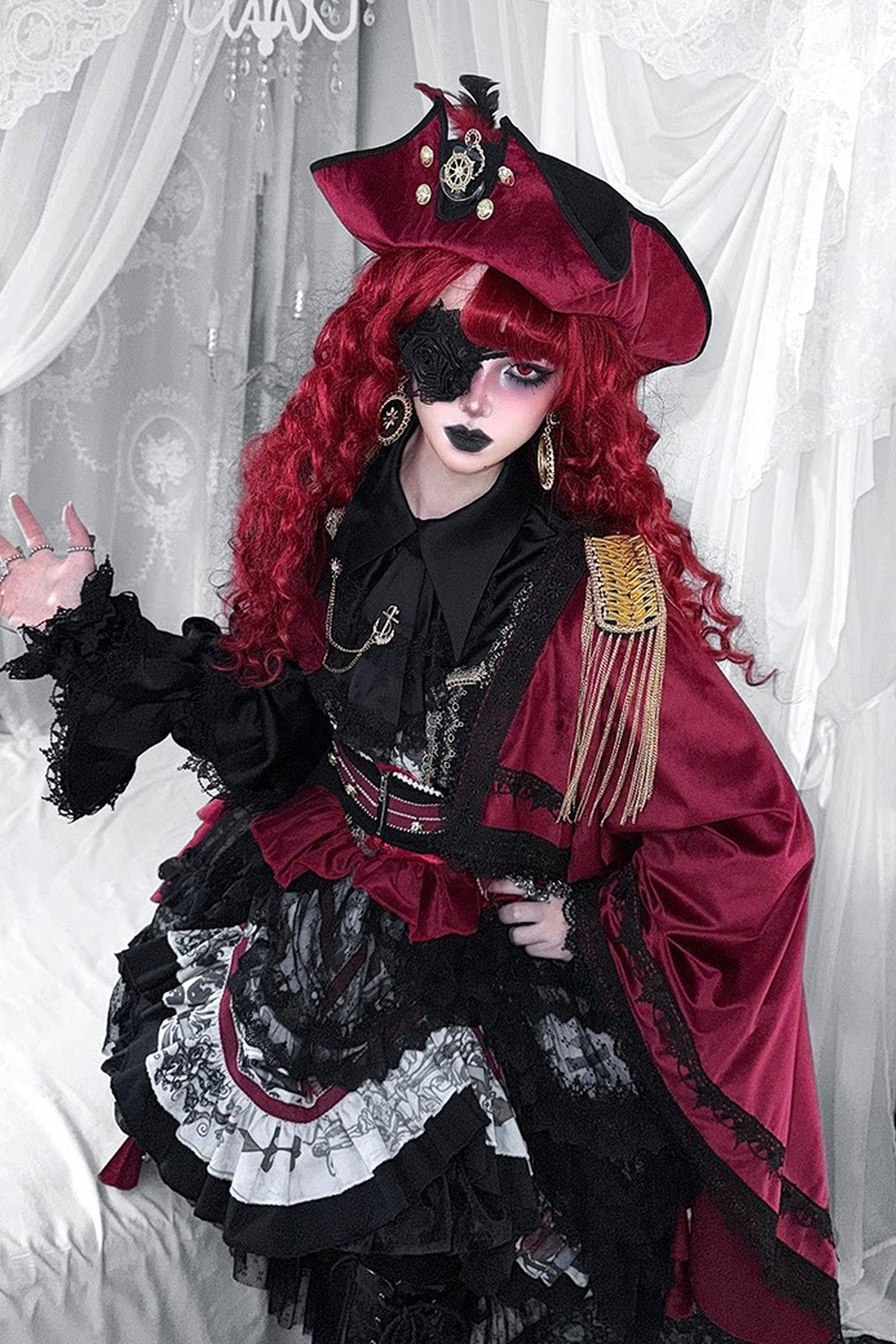 Rose Night Flight Gothic Cape Set