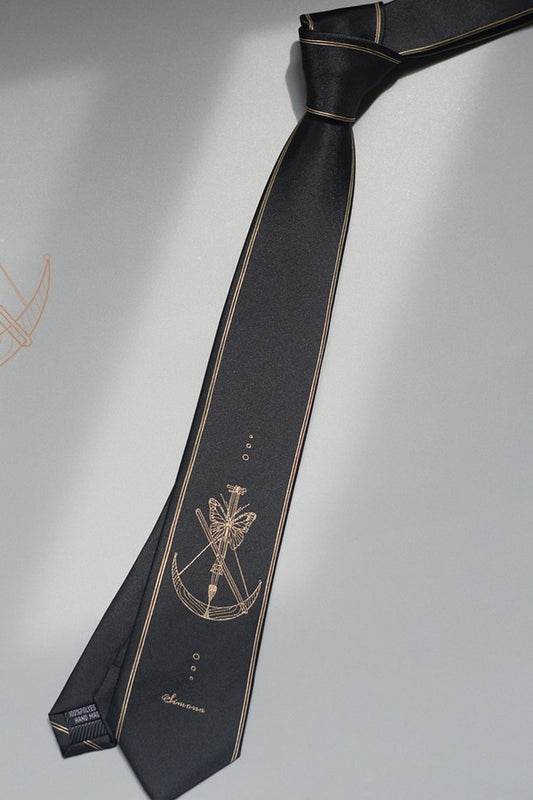 Midnight Butterfly Academy Tie