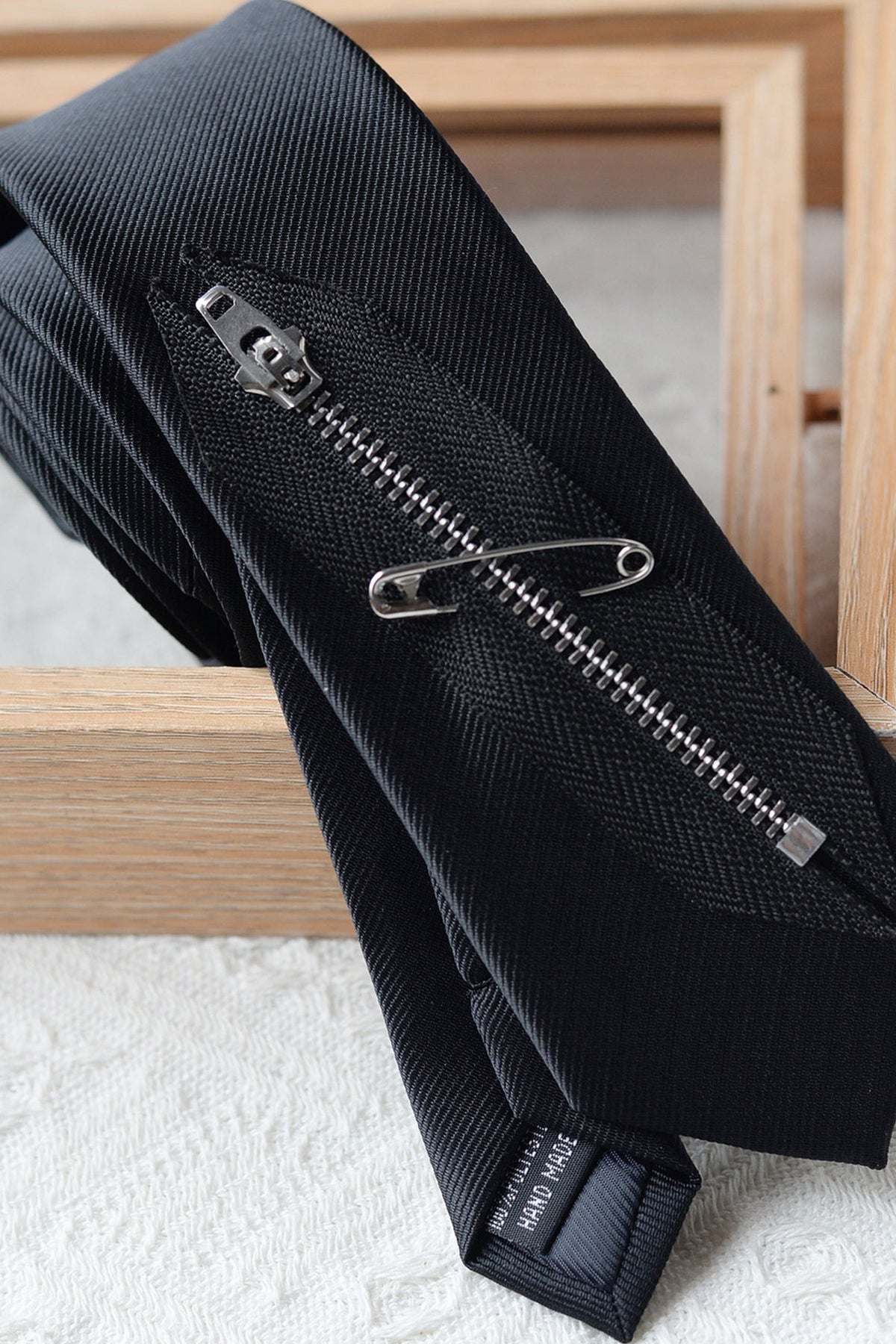 Zipper Decorative Necktie