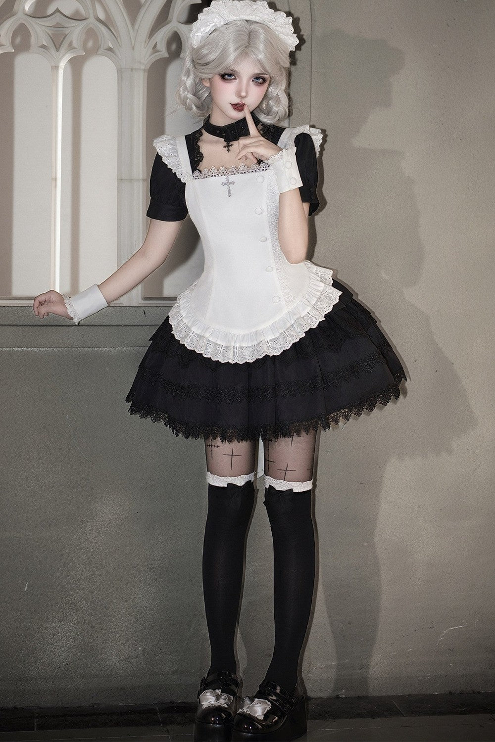 Dark Gothic Maid Lolita Set