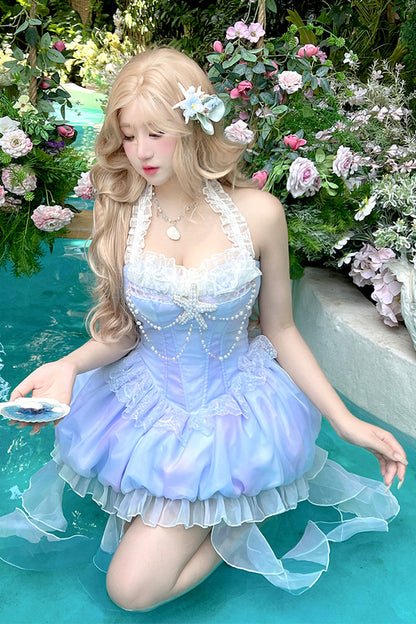 Shell Ribbon Bubble Mermaid Lolita Dress