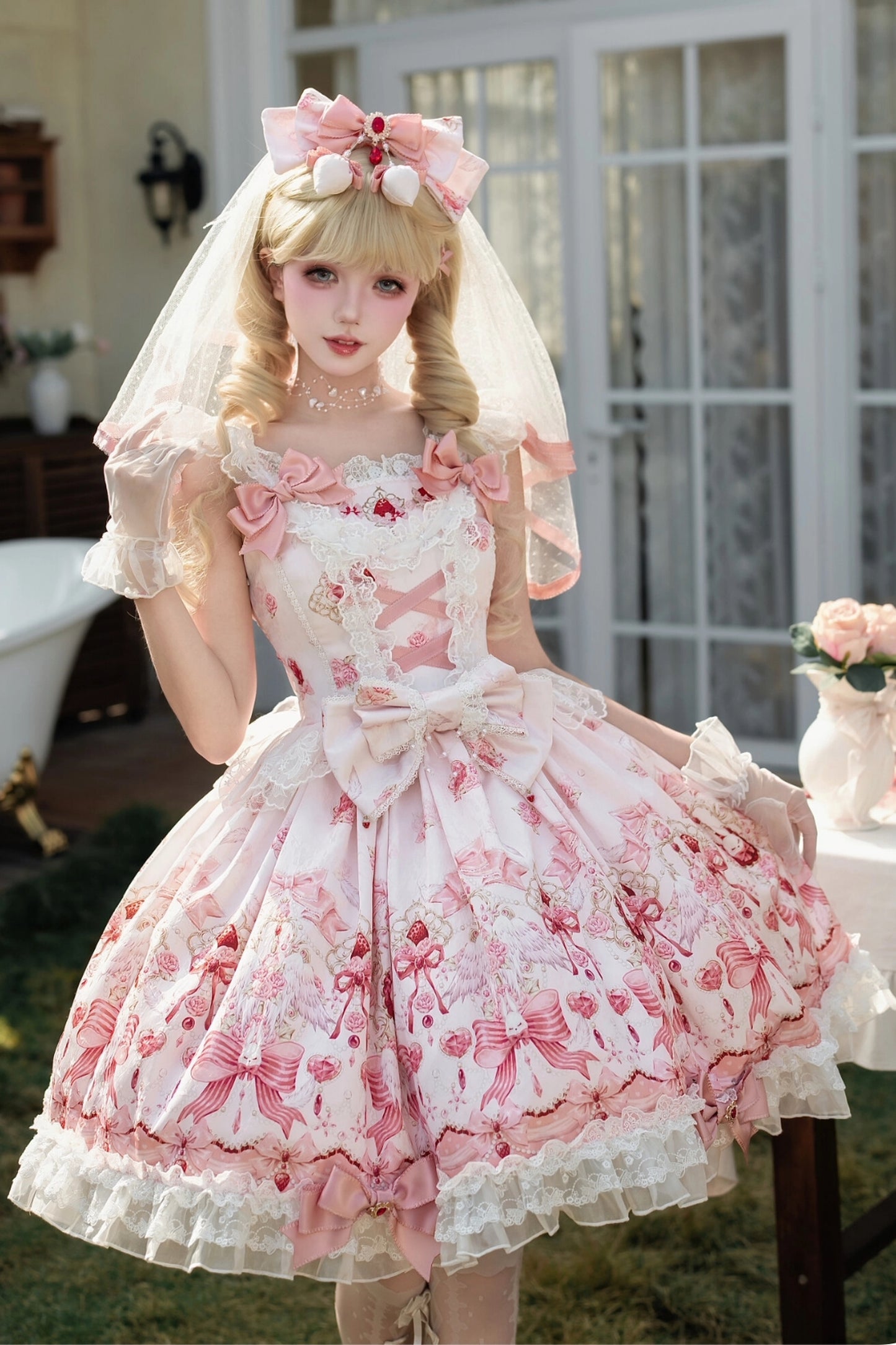 Strawberry Bunny JSK Strap Dress