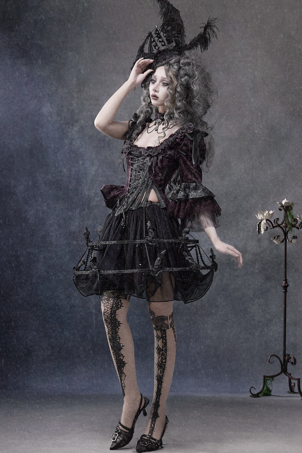 Gothic Soul-Catching Lantern Skirt