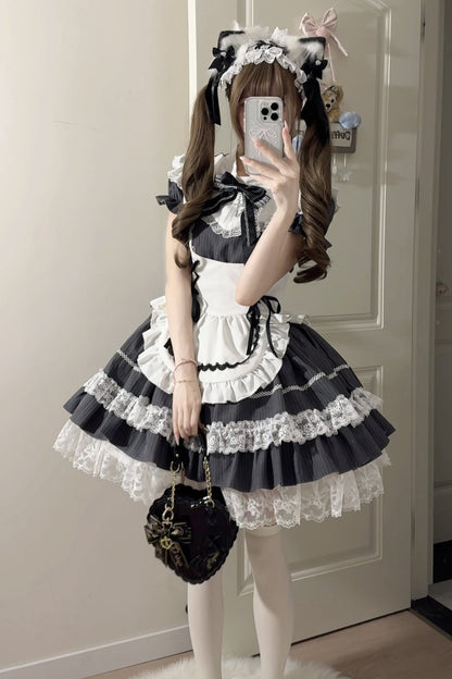 Subkultur-Jirai-Maid-Lolita-Kleid