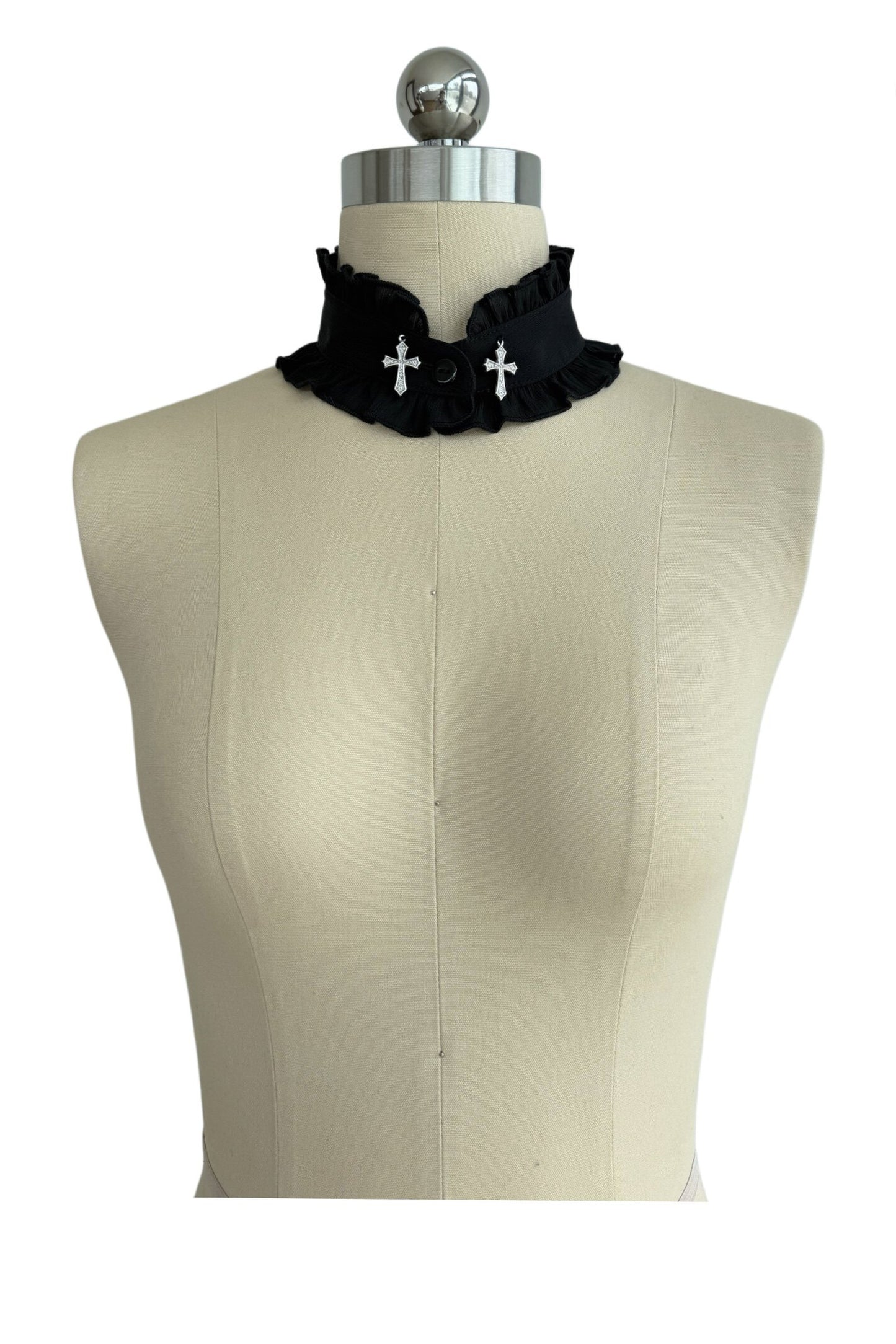 Soft Gothic Ruffle Puff-Sleeve Blazer Set-Up