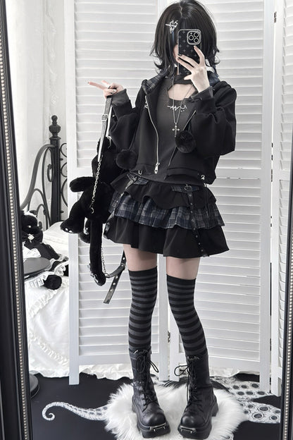 Spider Web Bat Nameplate Platform Boots