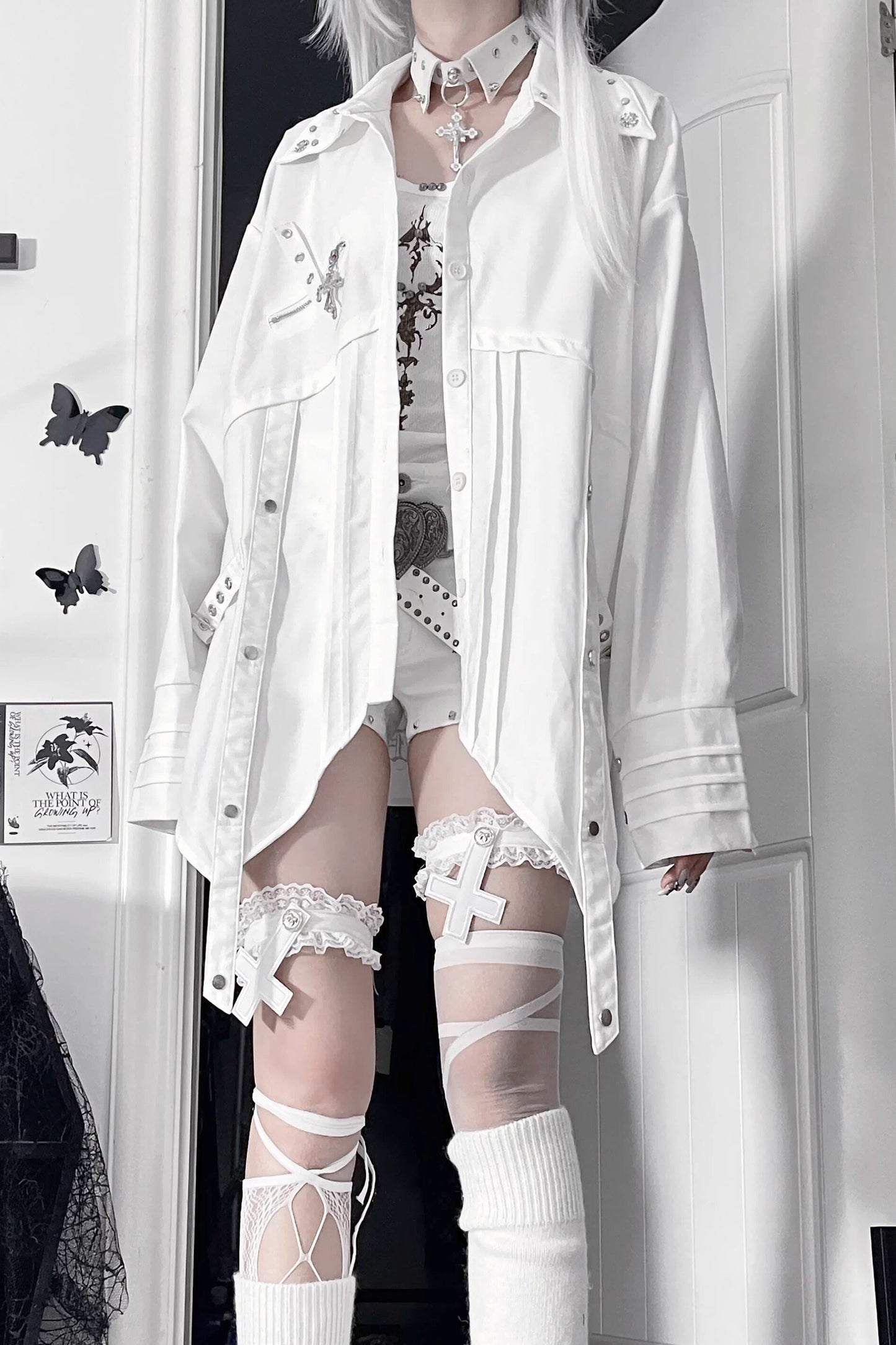 Fashion-Forward Long-Sleeve Shirt + Necktie