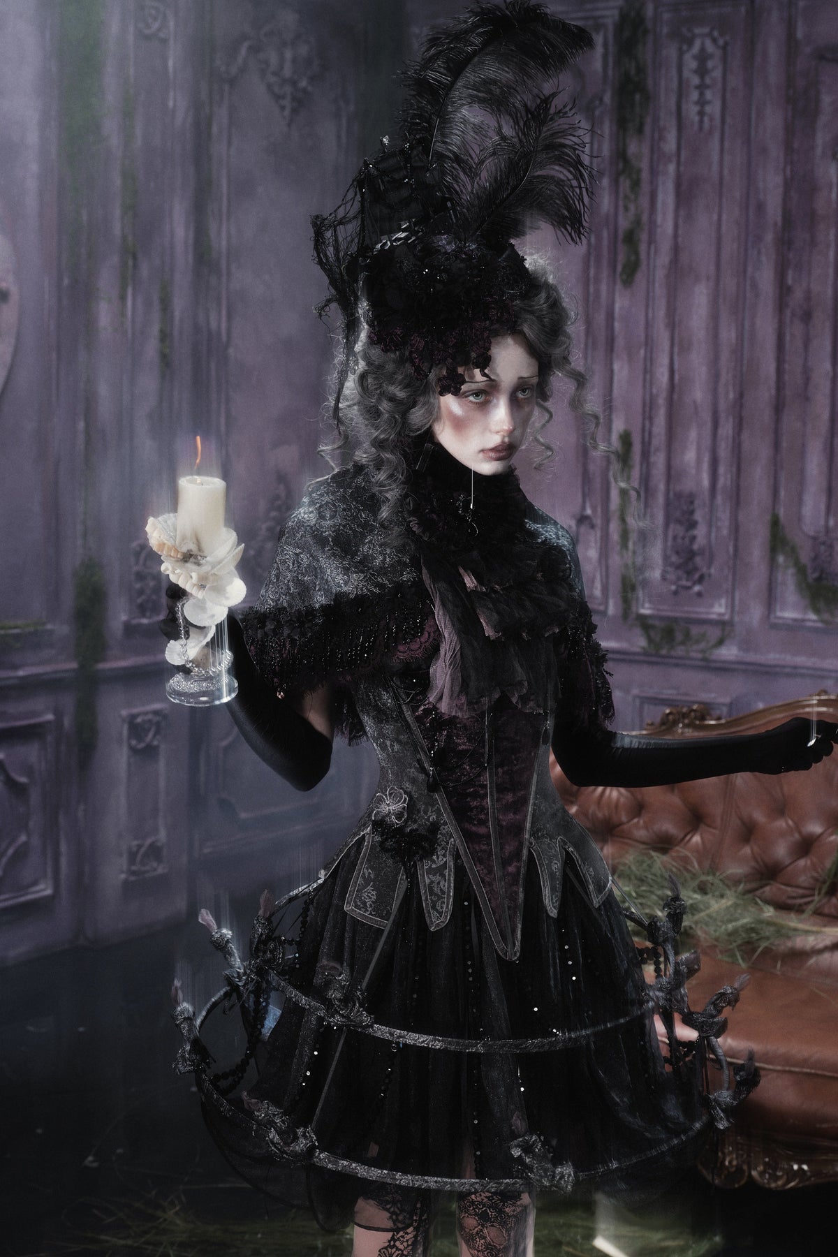 Gothic Soul-Catching Lantern Skirt