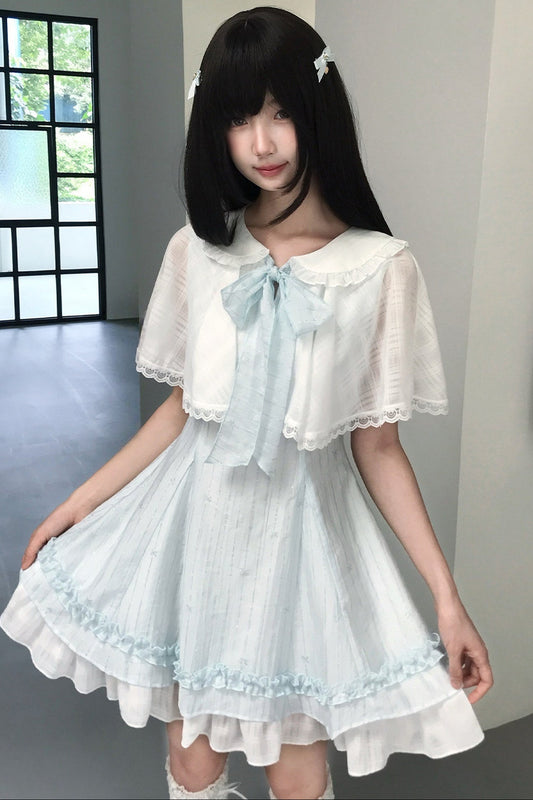 Angel Ribbon Blue Doll Dress