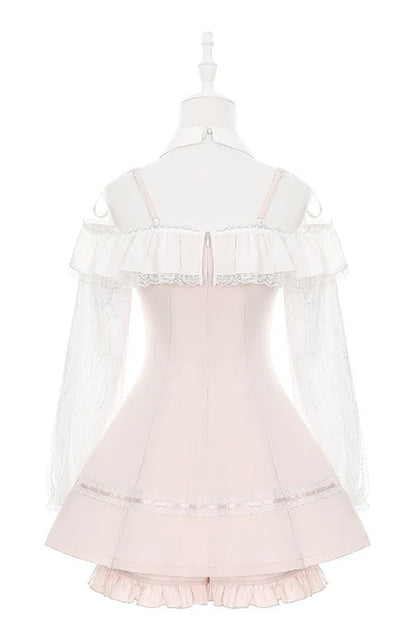 Off-Shoulder Dress and Shorts Set