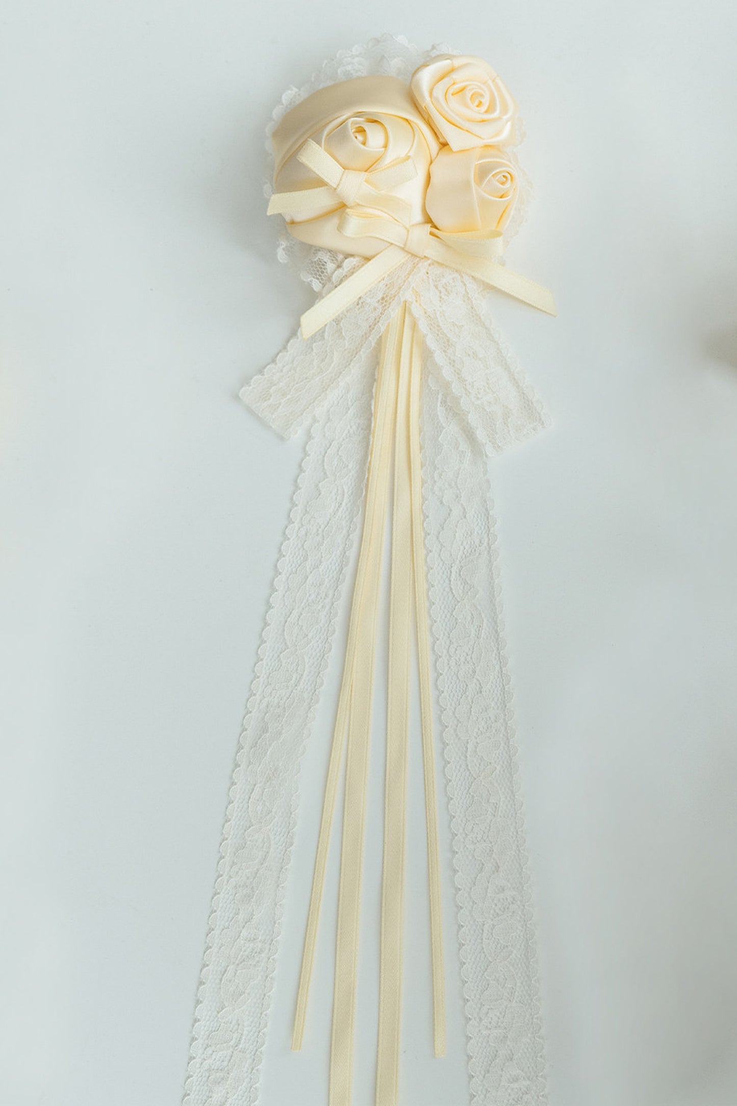 Seven-Layer Ruffle Square Neck Dress, Hair Accessory and Jacket Set-Up