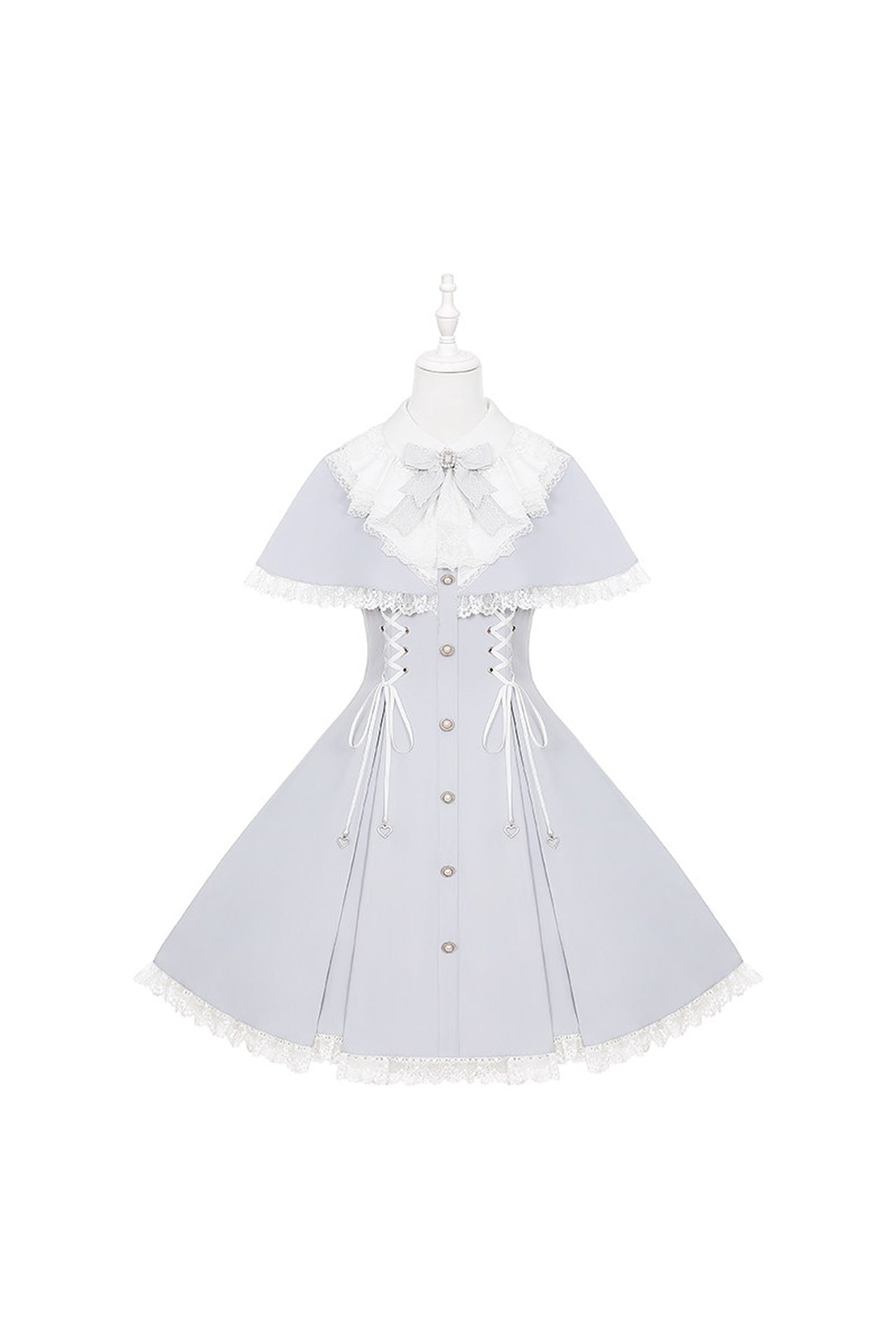 Angelcore Lace Cape Dress