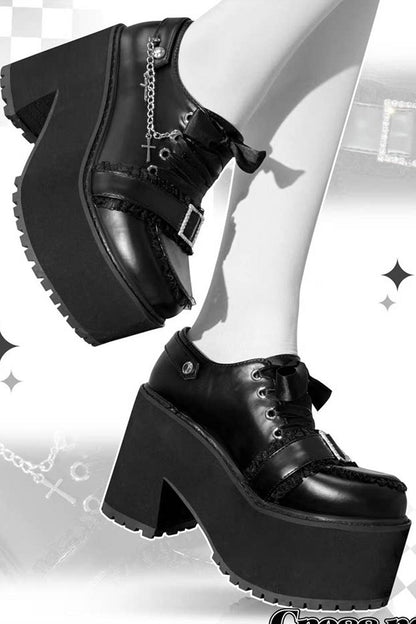 Cross Romance Platform Loafers