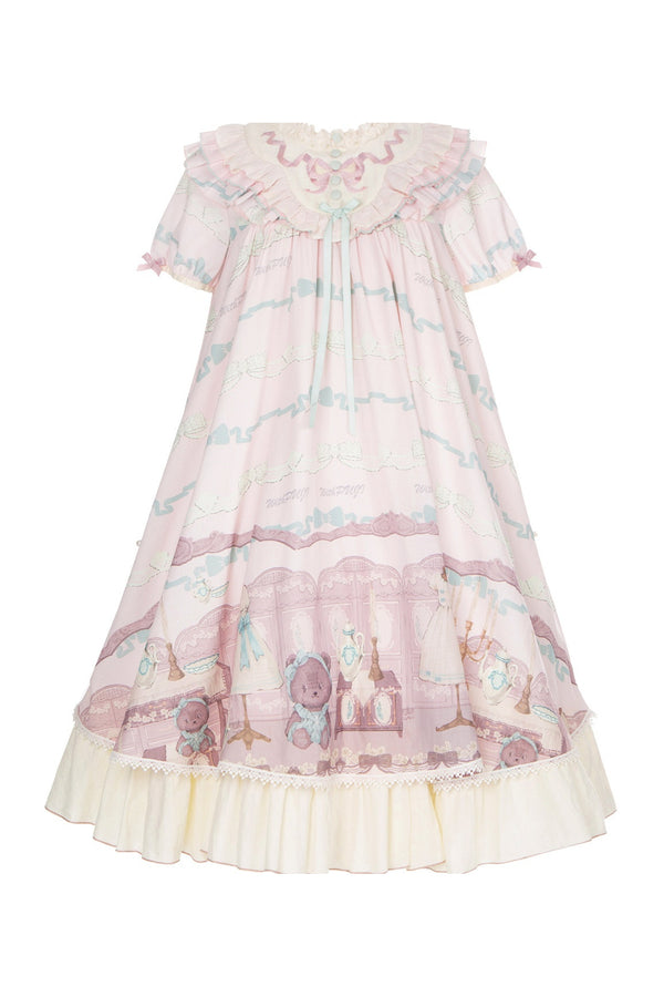 Teddy Bear Print Doll Lolita Dress