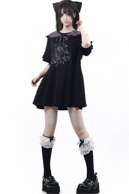 Grape Oolong T-Shirt Dress + Accessories
