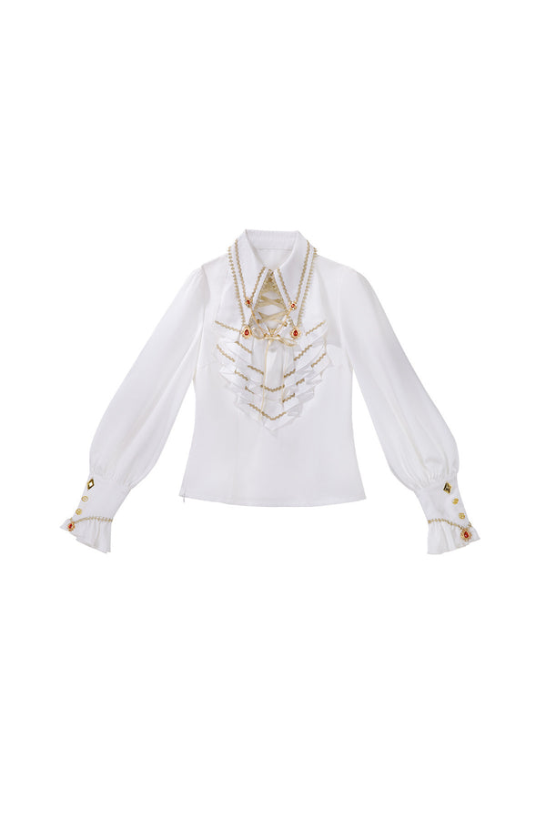 European Court Prince Top Pants Set-Up