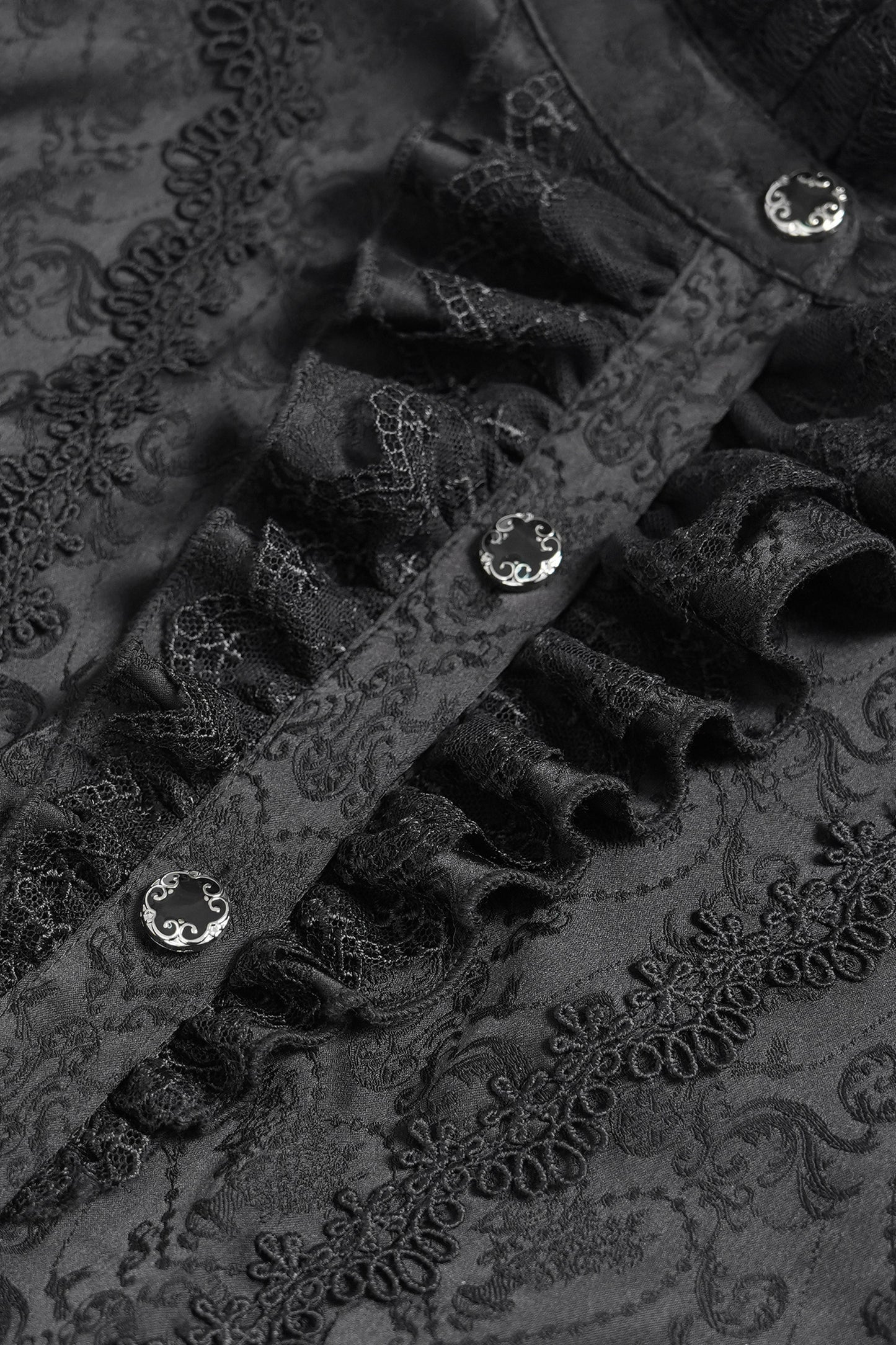 Chemise gothique à laçage et manches princesse