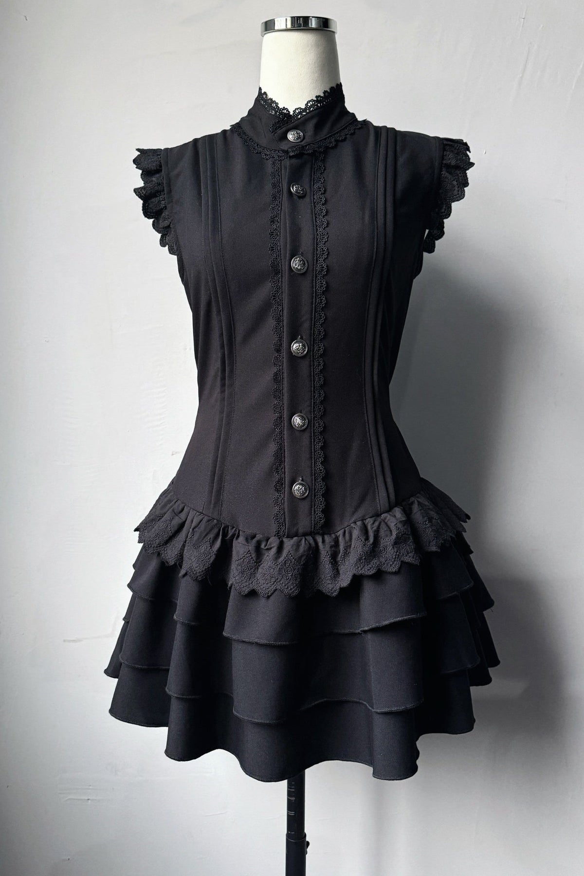Melancholy Jellyfish Gothic Short Sleeve Dress