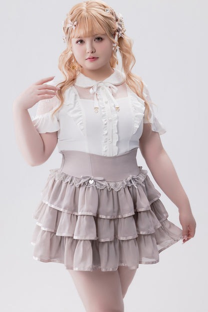 Conjunto idol con volante de estilo muñeca