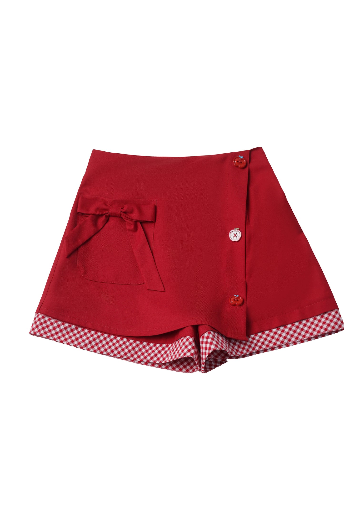 Apple Ribbon Balloon Pinafore Dress Set