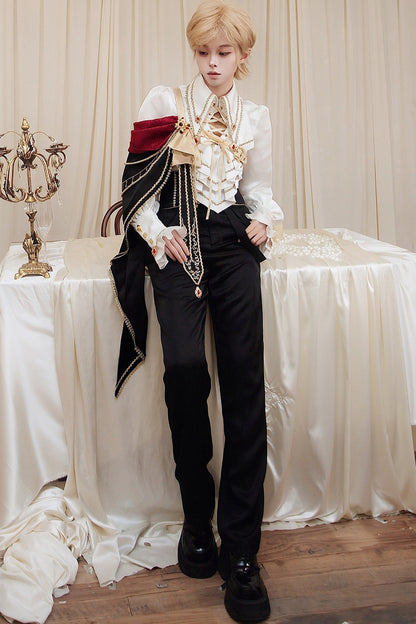 European Court Prince Top Pants Set-Up
