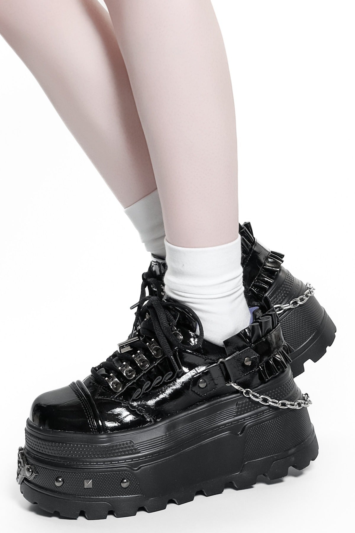 Scarpe platform gotiche subculturali