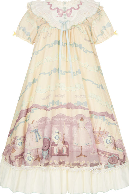 Teddy Bear Print Doll Lolita Dress