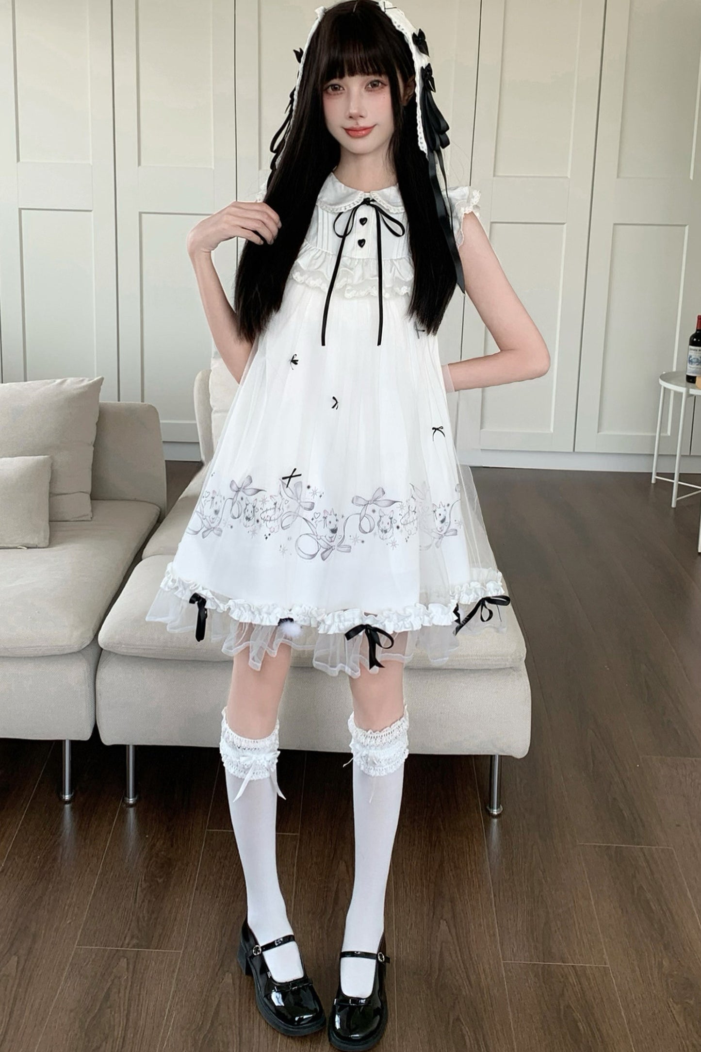 月うさぎプリンセスドールワンピース