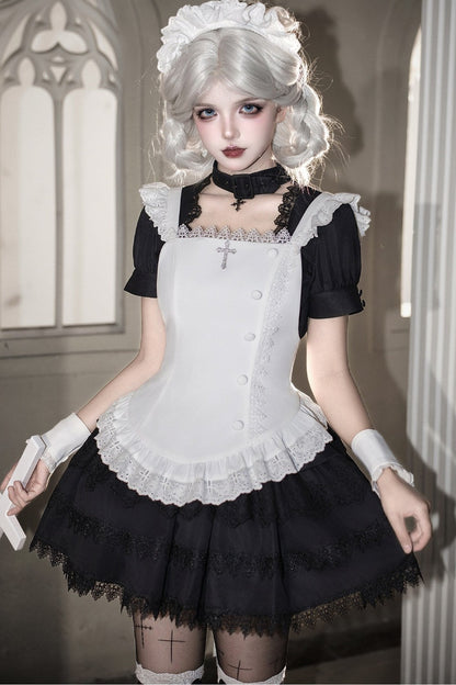 Dark Gothic Maid Lolita Set